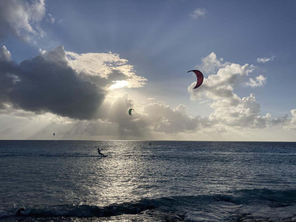 Kite surfing, Bonaire 
